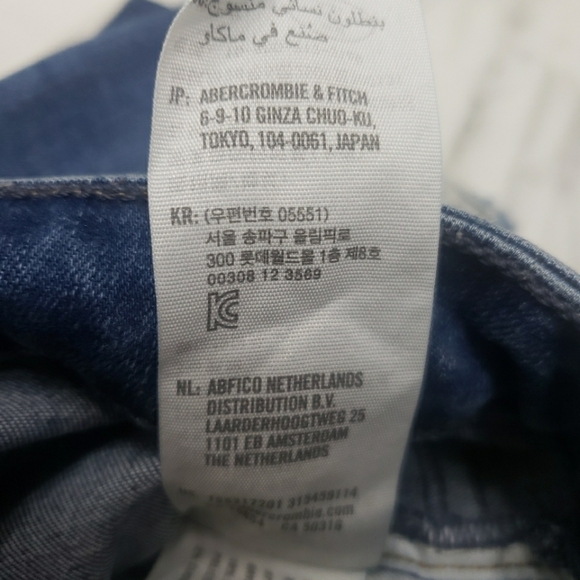 Abercrombie & Fitch Harper Low Rise Curve Love Ankle Jeans Women's Sz 27 (4) - Picture 6 of 7
